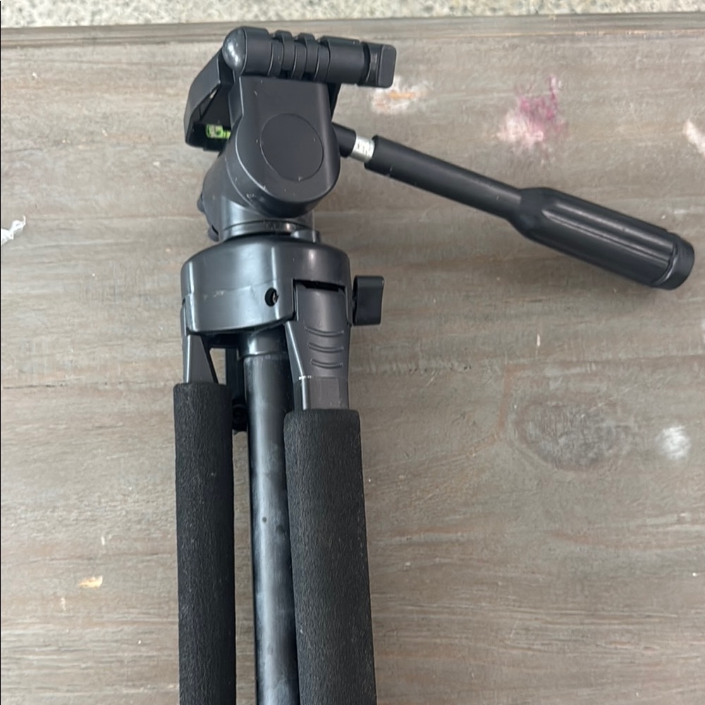 Black Camera Tripod